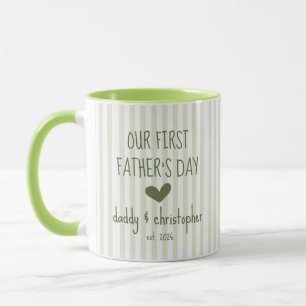 Our First Fathers Day Personalize Mug for Dad