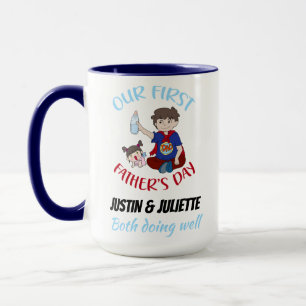 Our first father's day personalized mug