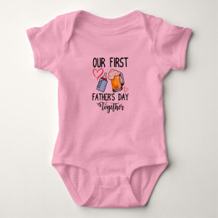 Our First Father's Day Together Baby Bodysuit