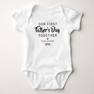 Our First Father's Day Together Baby Bodysuit