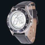 Our First Father's Day Together - Personalized dad Watch<br><div class="desc">Celebrate a special milestone with the Our First Father's Day Together - Personalized Engraved watch a perfect keepsake for a new dad. This unique and meaningful jewelry is a heartfelt way to commemorate his first Father’s Day with his new baby. Engraved with love, it’s a reminder of the incredible journey...</div>