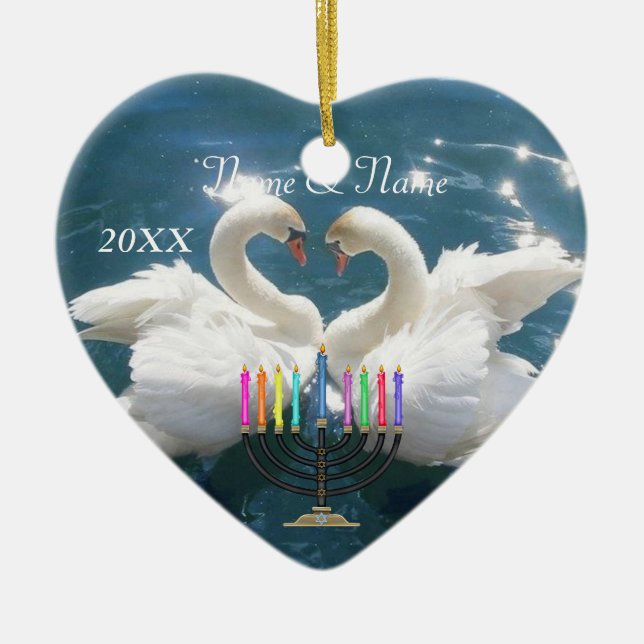 Our First Hankkah Ornament 2012 Personalized (Front)