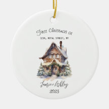 Our First Home Christmas Ornament 2023 Personalize