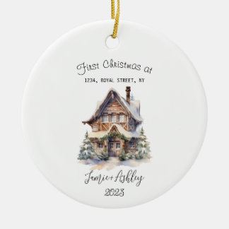 Our First Home Christmas Ornament 2023 Personalize