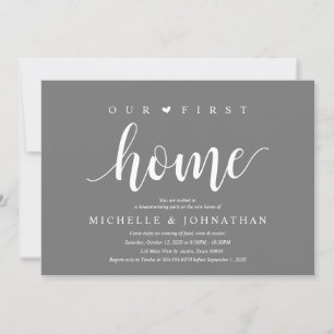 Our first home, Housewarming party celebration Invitation