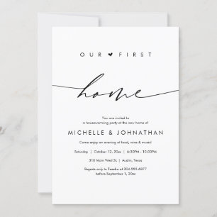 Our first home, Housewarming party celebration Invitation