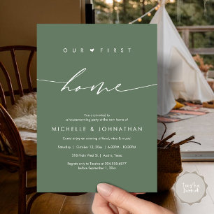 Our first home, Housewarming party celebration Invitation