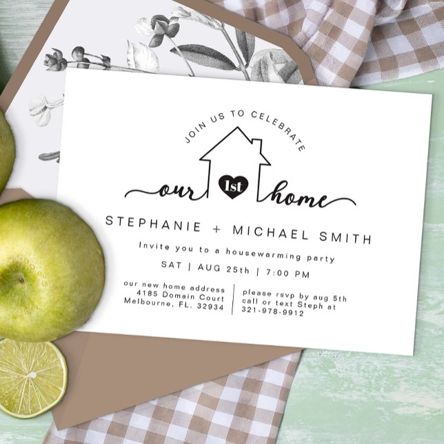 Our First Home Housewarming Party Invitation  (First Home Housewarming Party)