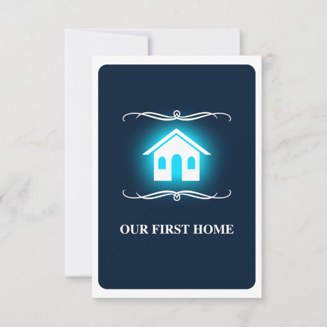 our first home (mod home) invitation (Front)
