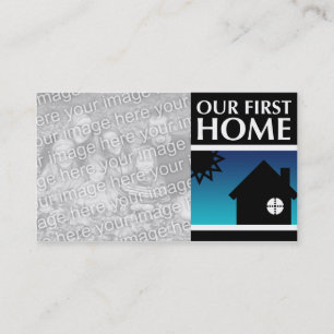 our first home (mod sunrise) business card