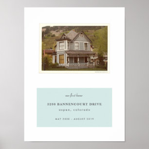 Our First Home Personalized Photo Print