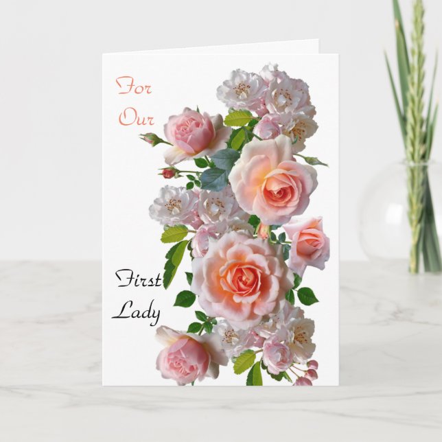 Our First Lady Thank You Card (Front)
