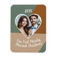 Our First Merrily Married Christmas Custom Photo 