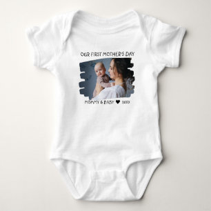 Our First Mother's Day New Mom And Baby Photo Bodysuit