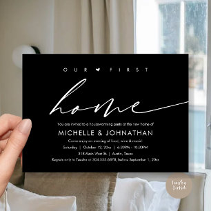 Our First New Home, Housewarming Party Celebration Invitation