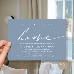 Our First New Home, Housewarming Party Celebration Invitation