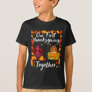 Our First Thanksgiving Together Matching Couple  T-Shirt