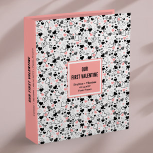Our First Valentine Photo Book Hand Drawn Love Tex Binder