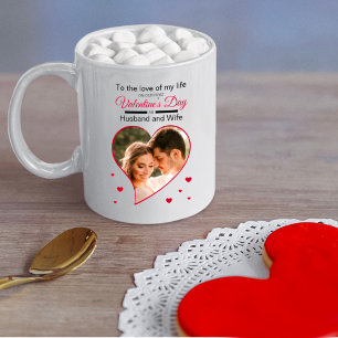Our First Valentine’s as Husband & Wife Red Photo Coffee Mug