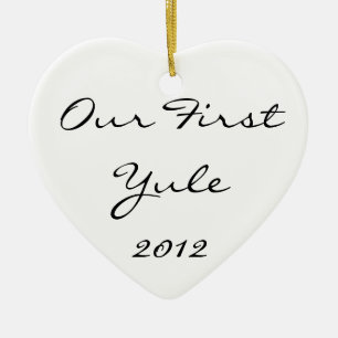 Our First Yule Ceramic Ornament