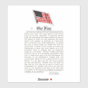 Our Flag USA Americana Patriotism Words Sayings