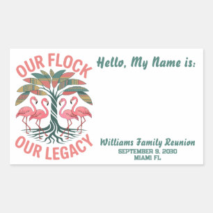 Our Flock Our Legacy Custom Family Reunion Sticker