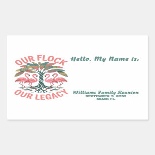 Our Flock Our Legacy Custom Family Reunion Sticker