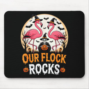 Our Flock Rocks Flamingo Halloween Costume Matchin Mouse Pad