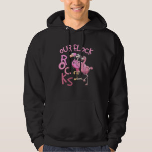 Our Flock Rocks Flamingo Matching Family Vacation Hoodie