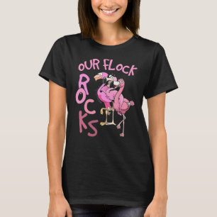 Our Flock Rocks Flamingo Matching Family Vacation T-Shirt