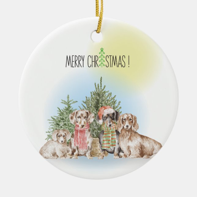 Our friends  ceramic ornament (Front)