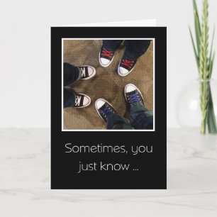 Our friendship was meant to be. thank you card