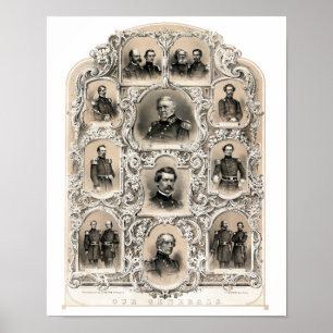 Our Generals -- Union Civil War Poster