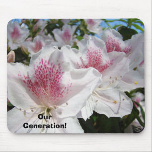 Our Generation! mousepad Pink White Azalea Flowers