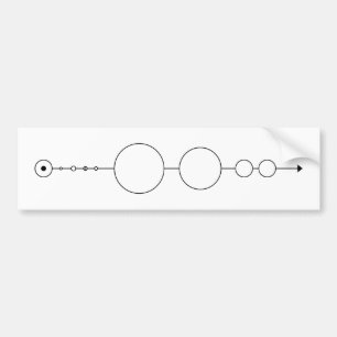 our geometric solar system bumper sticker