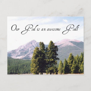 Our God is an awesome God! Postcard