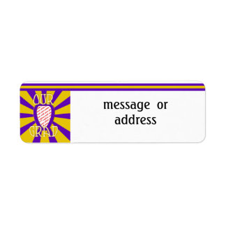 OUR GRAD School Colours Purple&Gold 'ZOOM' Fram