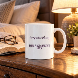 Our Greatest Blessing Baby's First Christmas Mug