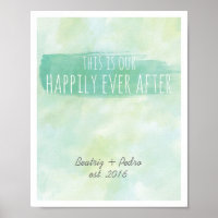 Our Happily Ever After Personalized Couple Emerald