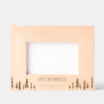 Our Happy Place Custom Vacation  Etched Frames<br><div class="desc">A custom etched photo frame perfect for displaying photos from family vacations,  honeymoons or vacation homes.</div>