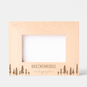 Our Happy Place Custom Vacation  Etched Frames
