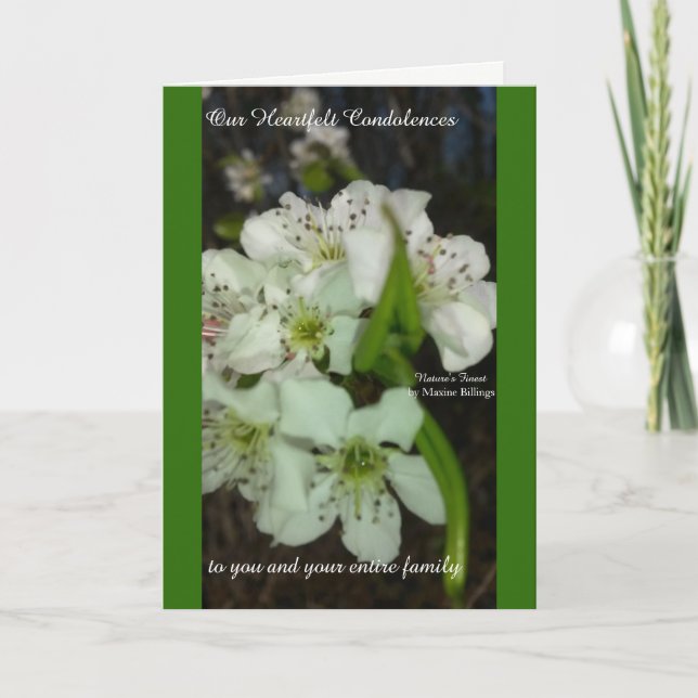 Our Heartfelt Condolences Card (Front)