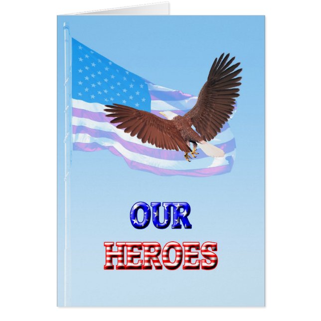 Our heroes Veteran's Day card (Front)