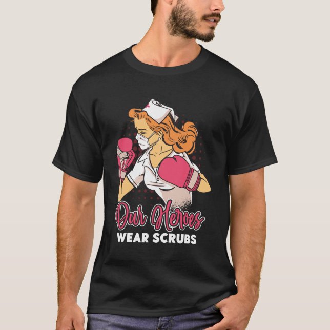 Our Heroes Wear Scrubs Medical Surgeon Assistant S T-Shirt (Front)
