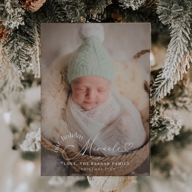 Our Holiday Miracle Christmas Birth Announcement (Creator Uploaded)