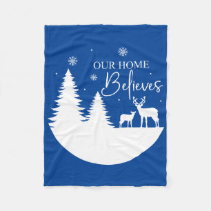 Our Home Believes Fleece Blanket