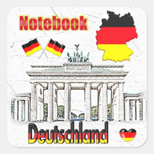 OUR HOME - GERMANY design collection Square Sticker