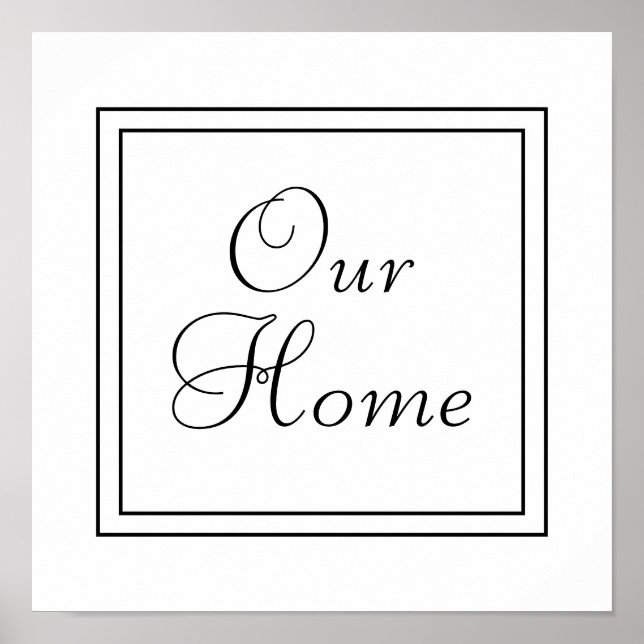 Our Home poster (Front)