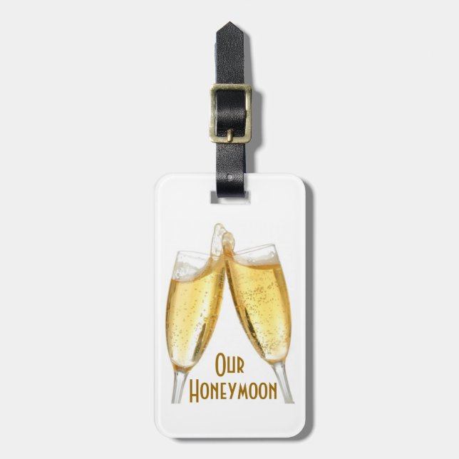 OUR HONEYMOON Luggage Tag (Front Vertical)
