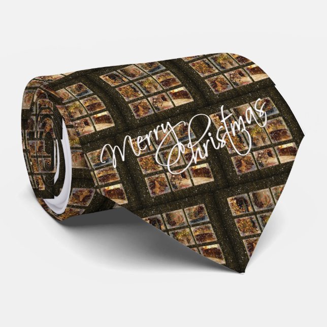 Our House to Yours Christmas Men's Tie (Rolled)